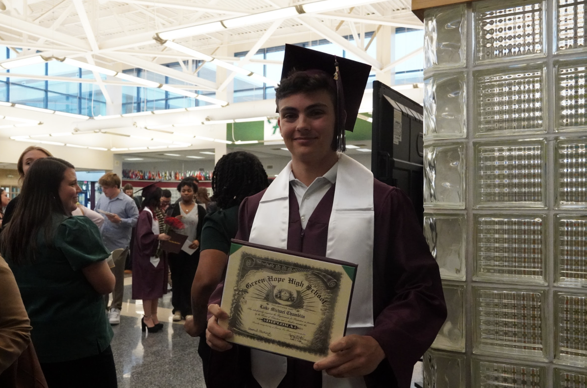 Luke Chamblin was one of the mid-year graduates. Congratulations!